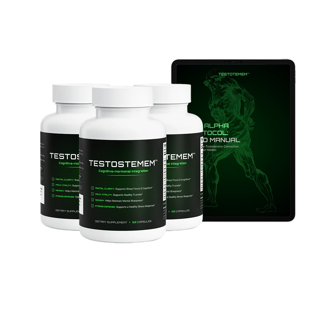 3 bottles of Testostemem plus a free bonus e-book